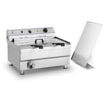 Royal Catering Friteuse à beignets - 36 litres 380V 2 paniers RCBG 30-2-B STH