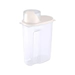 Cereal Dispenser with Lid Storage Box Plastic Rice Container Food Sealed Jar Cans for Kitchen Grain Dried Fruit Snacks L