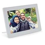 InLine®, WiFRAME Cadre Photo numérique Wi-FI 10,1", 1280 x 800 16:9 LCD IPS écran Tactile Frameo Application Blanc