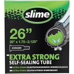 Slime 30059 Bike Inner Tube with Slime Puncture Sealant, Self Sealing, Prevent and Repair, Schrader Valve, 47/57 -559mm (26"x1.75-2.125")