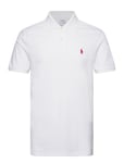 Tailored Fit Performance Mesh Polo Shirt Sport Knitwear Short Sleeve Knitted Polos White Ralph Lauren Golf