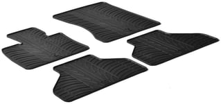 Gummimattor, kupé BMW X5 2006-2012 (T profil 4-delar + monteringsklämm - BMW - X5 e70, X5 m