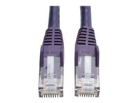 Eaton Tripp Lite Series Cat6 Gigabit Snagless Molded (UTP) Ethernet Cable (RJ45 M/M), PoE, Purple, 5 ft. (1.52 m) - Cordon de raccordement - RJ-45 (M) pour RJ-45 (M) - 1.52 m - UTP - CAT 6 -...