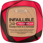 L'Oréal Paris Infallible 24H Fresh Wear Foundation in a Powder, Full-Coverage, L