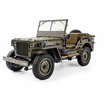 RocHobby ROC11201RTR ROC HOBBY 1941 WILLYS MB 1/12TH SCALER RTR RC Vehicle, Green