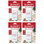 Sukrin Mini Sweetener Tablets - Natural Sugar Alternative with Erythritol and Stevia, Zero Calorie Sweetener for Keto & Low Carb Diets, Tooth Friendly (4 Pack)