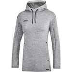 JAKO Premium Basics Women's Hooded Sweatshirt, womens, Women's hooded sweatshirt., 6729, Mottled light grey, 36 (EU)