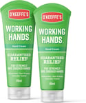 O'Keeffe's Working Hands, 80ml Tubes (2 Pack) - Hand Cream for Extremely Dry, C
