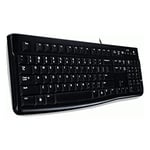 Logitech K120 Wired Keyboard, QWERTY Polish-Magyar-Czech Layout - Black