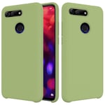 LLLi Mobile Accessories for HUAWEI Solid Color Liquid Silicone Dropproof Protective Case for Huawei Honor View 20(Black) (Color : Green)