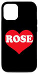 Coque pour iPhone 13 I Heart Rose, I Love Rose Personnalisé