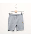 Lyle & Scott Boys Boy's And Sport Tech Fleece Shorts in Grey Heather - Size 7-8Y