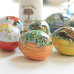 Easter Tins Egg Shaped Rabbit Candy Gift Box Storage Decoration K