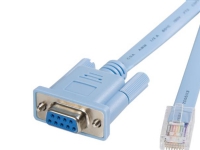 StarTech.com 6 ft RJ45 to DB9 Cisco Console Management Router Cable - M/F Serial Console Cable (DB9CONCABL6) - Seriell kabel - RJ-45 (hann) til DB-9 (hunn) - 1.8 m - blå - for P/N: EC1S952, EC2S952, IES101002SFP