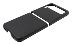 Hardcase PU Läderskal Samsung Galaxy Z Flip 3 5G (SM-F711B) (Svart)