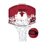 Wilson Mini NBA-Team Basketball Hoop, CHICAGO BULLS, Plastic,White