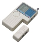 Intellinet 4-in-1 Cable Tester, RJ-11, RJ-45, USB and BNC, One Button Test