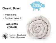 SALE Merino Wool Duvet 8-10.5tog duvet 220 x 200 cm Bed Cover NATURAL BEDDING
