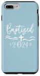 Coque pour iPhone 7 Plus/8 Plus Baptisé 2024 Croix d'eau Baptême Jeunesse Croyante Chrétienne