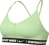 Nike Women's Bra W NK DF Indy Bra Gls, Vapor Green/Vapor Green/Black, FZ4870-376, XS