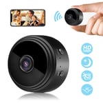 Spy Camera, 1080P FHD Mini Camera Hidden Wifi Small Portable Wireless Home Security Surveillance Covert Tiny Camera with Night Vision, Motion Detection, Remote View