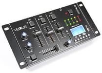 Vonyx STM3030 Mixer 4kanaler, BT, MP3/Inspeln/LED, 4 kanals mixer med USB/MP3/BT uppspelning