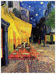 ArtPlaza Van Gogh Vincent Cafe Terrace on The Place du Forum Arles at Night Panneau Décoratif, Bois, Multicolore, 60 x 1,8 x 80 cm