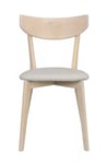 Ami Stol Gråbeige Vitpignemterad Ek 48x80x47cm