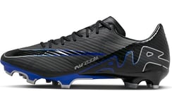 NIKE Men's Zoom Vapor 15 Soccer Shoe, Black Chrome Hyper Royal, 12 UK