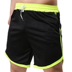 Beach Shorts Mens Summer,Men'S Shorts Casual Black Drawstring Above Knee Breathable Waterproof Quick Dry Swim Trunks Summer Beach With Pocket Surfing Board Outdoors Work Trouser Cargo Pant,M