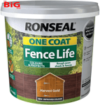 RSLOCFLHG5L  One  Coat  Fence  Life ,  Harvest  Gold ,  5  Litre