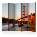 Arkiio Rumsavdelare Golden Gate Bridge Sunset San Francisco II 225x172 cm - sunset, SF A3-PARAVENTtc0963