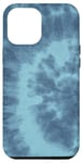 Coque pour iPhone 12 Pro Max Bleu Marine Spirale Tie-Dye Design Colorful Summer Vibes