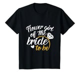 Youth Flower girl Of The Bride-To-Be Big Wedding Day T-Shirt
