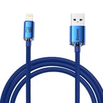 Baseus USB-A till Lightning kabel 2.4A, 2m - Blå