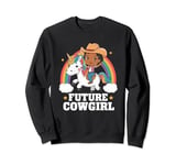 Future Cowgirl, African American Cowgirl Unicorn Kid Toddler Sweatshirt