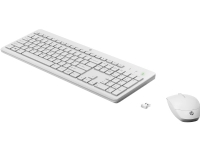 HP 230 - Sats med tangentbord och mus - trådlös - 2.4 GHz - tysk - vit - för HP 24 Laptop 14, 14s, 15, 15s, 17 Pavilion 24, 27 Pavilion Laptop 13, 14, 15