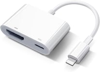 Adaptateur HDMI iPhone iPad TV Lightning vers câble HDMI Plug and Play pour iPhone 14/13/12/SE/11/XS/XR/X/8/7/iPad vers TV/HDTV/moniteur/projecteur