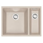 Franke Kitchen Sink Made of Tectonite with Single and a Half Bowl Sirius SID 160-nutty 125.0331.035, Nutty