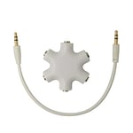 One Minute Two Electronic Small Gift Music Sharing Device Couple Music Adapter Headphone Splitter Snowflake