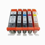 SMARTOMI 5-pack PGI-570 XL CLI-571 XL kompatibla bläckpatroner Canon  pgi-570 cli-571 bläck för användning med skrivare i serien CANON Pixma  MG5750