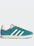 adidas Originals Women's Gazelle Trainers - Green/White, Green/White, Size 8, Women