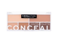Revolution Relove - Conceal Me Concealer & Contour Palette Medium - For Women, 11.2 g