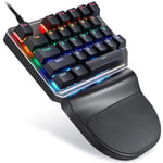 Wireless Mice MOTOSPEED K27 USB Wired Singlehanded Mechanical Keyboard with Blue Switch 9 colors Backlight