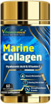 Vitaminnica Marine Collagen Capsules with Hyaluronic Acid & Vitamin C - Skin, Ha