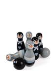 Bowling Games - Wooden Penguin Toys Puzzles And Games Games Active Games Black Magni Toys