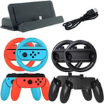10 IN 1 Kit d'Accessoires  Nintendo Switch Joy-Con ,Compatible avec Joy-Con Droite ou Gauche, pour Nintendo Switch
