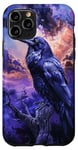 Coque pour iPhone 11 Pro Artistique Corbeau Corbeau Oiseau Faune Nature Gothique