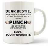 Friends Gift Mug Thanks for Being My Bestie Gift Coffee Tea Cup