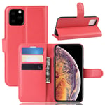 Apple iPhone 12 / Pro PU Wallet Case Red